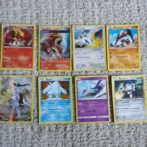 8 Legdendary pokemon cards